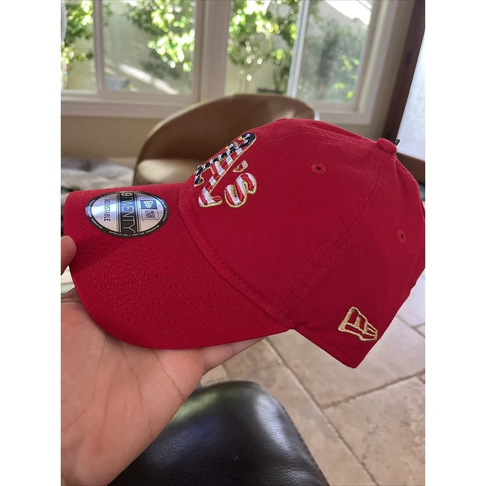 New Era Oakland Athletics America USA Patriot Flag Red Adjustable‎ Hat NEW 🇺🇸